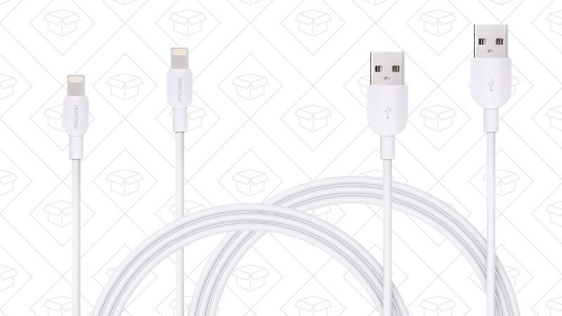 2 cables Lightning Mpow, $10 con código OFVYEPBB